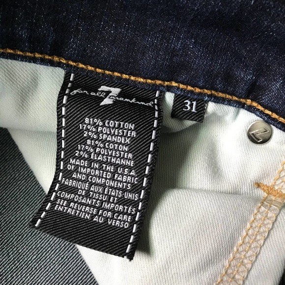 7 for all Mankind Dark Wash Austyn Stretch Jeans | Made in USA | Mens Size 31 - Picture 5 of 5